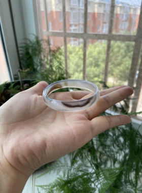 天然冰透玛瑙手镯红色水草绿玉石手镯大小号玉镯子女款简约
