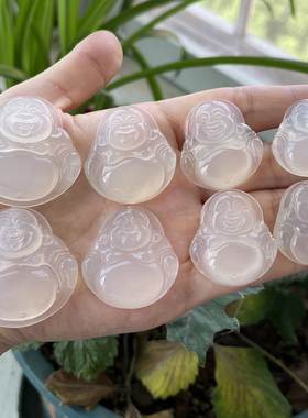 女玉髓佛吊坠冰透大肚佛