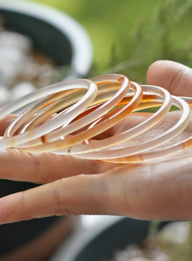 瑞丽玛瑙手镯细叮当镯