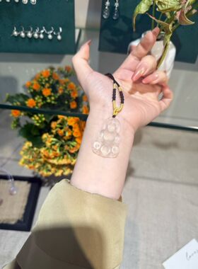 天然冰种观音菩萨吊坠饰品男女款项链玉器送礼生日礼物