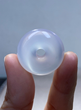 纤纤素手紫罗兰冰透玉髓平安扣