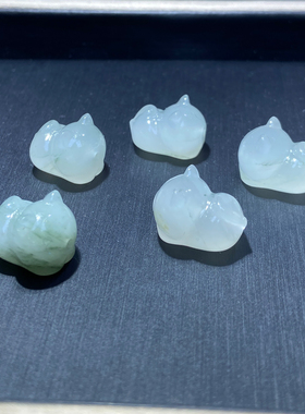 纤纤素手天山翠招财猫手链