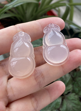 男女玉髓葫芦项坠福禄