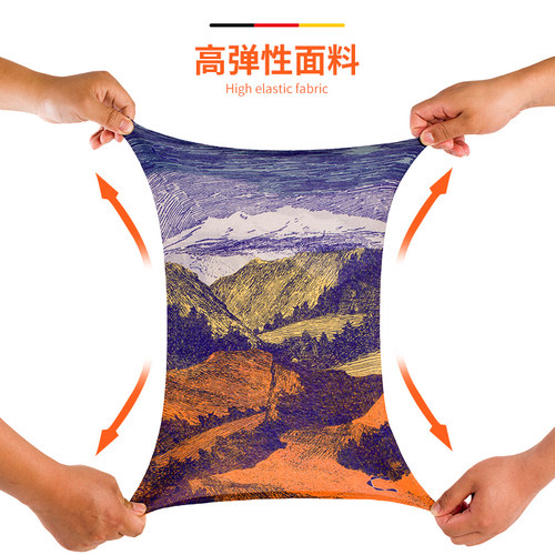 运动钓鱼骑行面罩无缝魔术头巾防晒面罩脖套头套全脸夏季薄款男女 - 图2