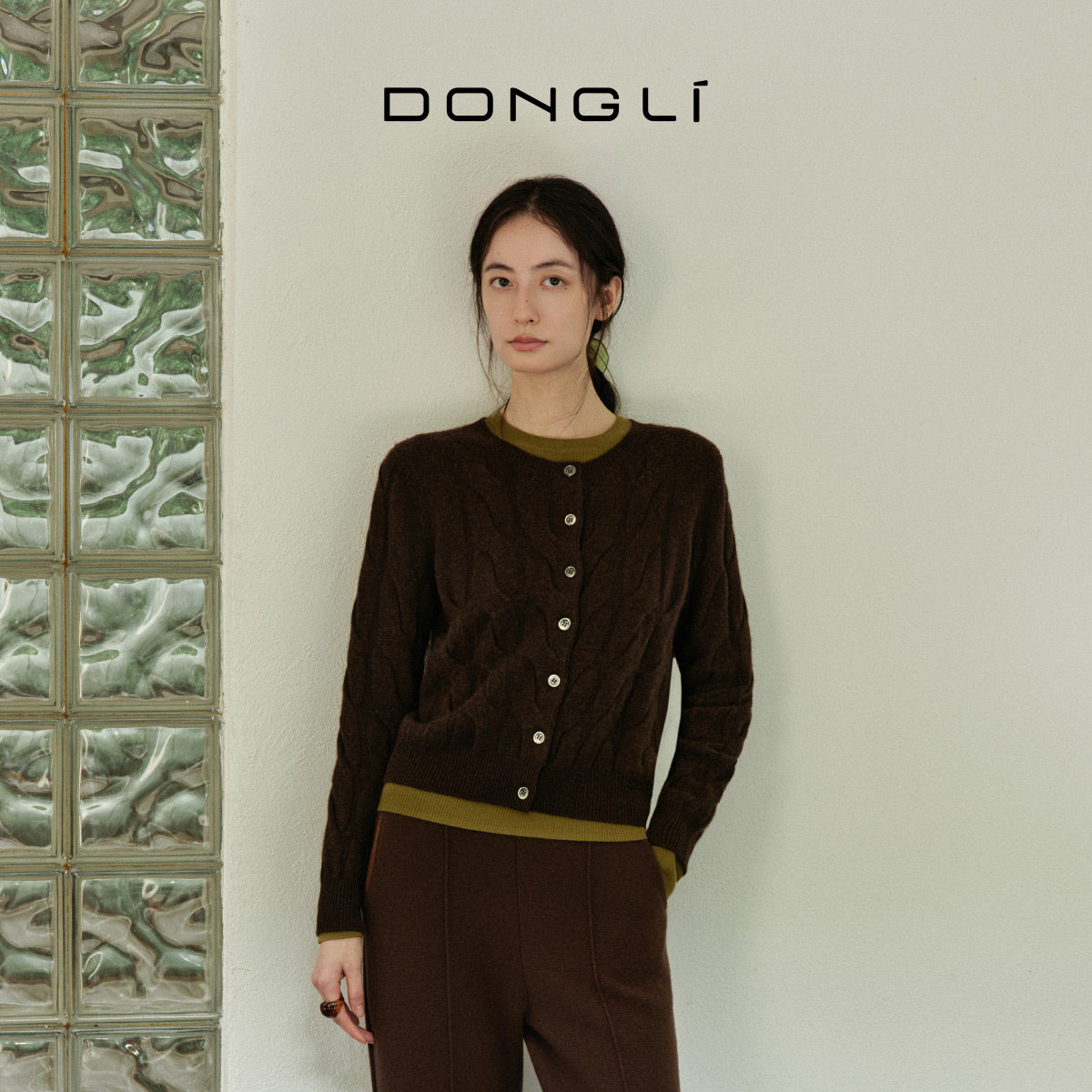 东黎山羊绒女士春秋冬慵懒风时尚