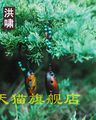 洪啸陶笛 迷你6孔陶笛SSF调 倍高音F调 微型陶笛 苗岭的早晨 - 图2