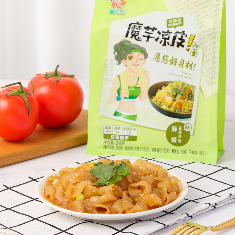 【6袋】盛之禾魔芋凉皮即食代餐免煮粉丝速食方便红油面夜宵凉菜