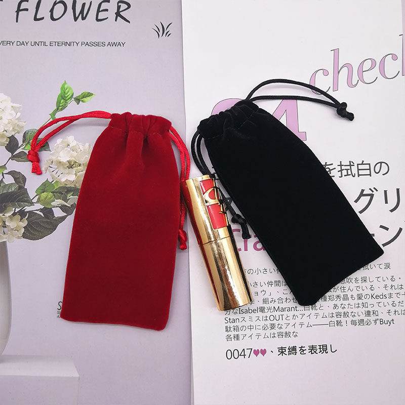 糖果色口红防刮花收纳袋绒布束口抽绳袋化妆品小样包装可订制LOGO,淘宝优惠券,粉丝福利购,淘宝优惠卷