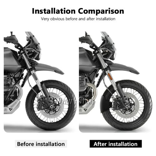 适用于Moto Guzzi V85TT 19-24新款 前轮延长挡泥板 泥洼改装配件 - 图1