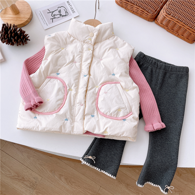 冬季宝宝加绒毛衣保暖上衣女童加厚针织衫婴儿打底衫纯棉小童内搭 - 图1