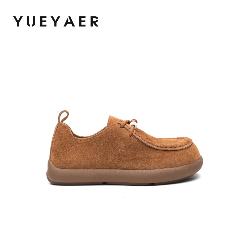 月芽儿勃肯鞋女2025秋新款袋鼠鞋厚底深口单鞋软底复古休闲小皮鞋,淘宝优惠券,粉丝福利购,淘宝优惠卷