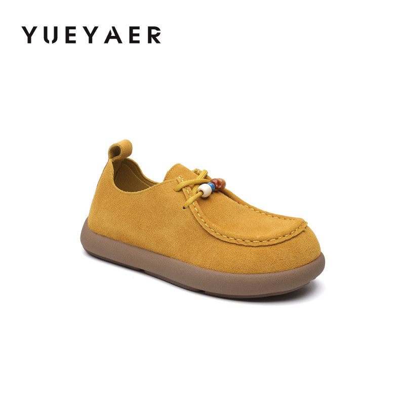 月芽儿勃肯鞋女2025秋新款袋鼠鞋厚底深口单鞋软底复古休闲小皮鞋,淘宝优惠券,粉丝福利购,淘宝优惠卷