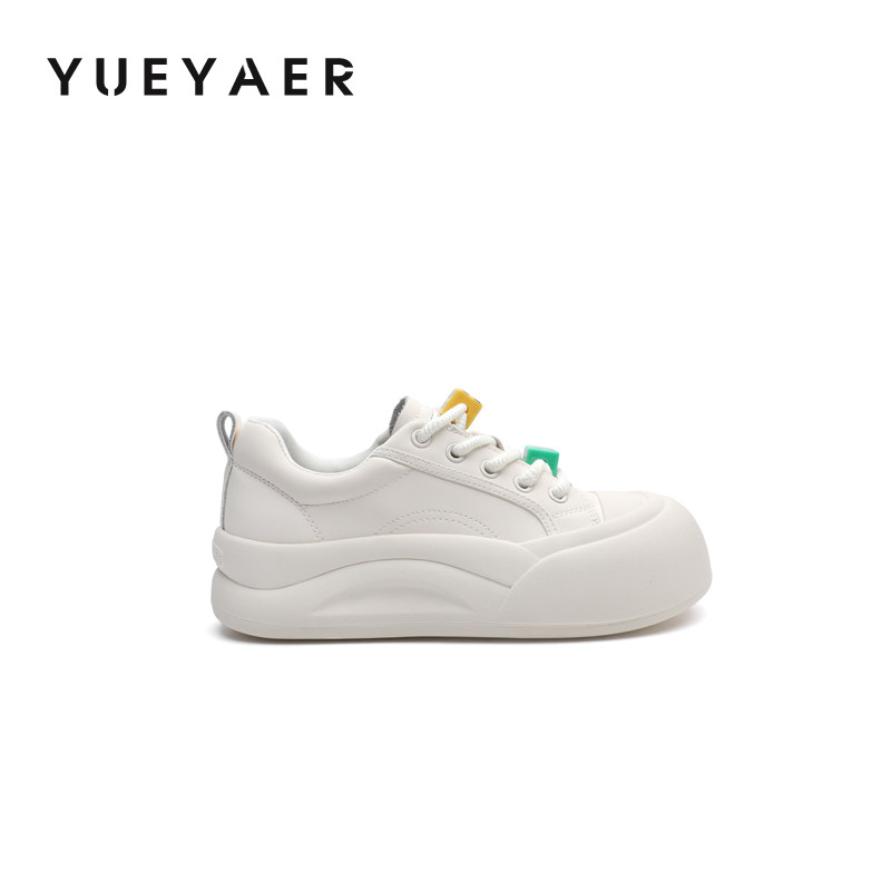 月芽儿2025春季新款厚底小白鞋女百搭休闲运动板鞋增高软底面包鞋,淘宝优惠券,粉丝福利购,淘宝优惠卷