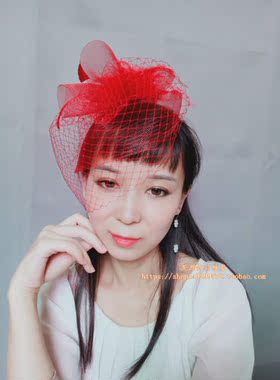 面纱走秀名媛风晚宴直播小礼帽
