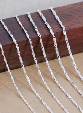 999元宝项链足银无吊坠简约女士