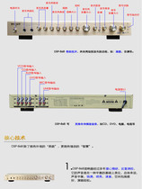 DSP868 KTV singing and reverberation instrumental front-stage effectors