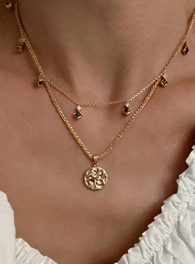 lhwindsor温莎玫瑰花项链锁骨链