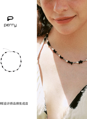 perry冰岛记录项链度假风串珠链