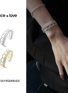 Dare买手店 lace&love花冠手镯蕾丝复古百搭气质通勤饰品首饰度假