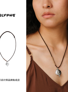 Dare买手店 GLYPHS符界 马蹄莲上的女高音项链原创设计复古高级女