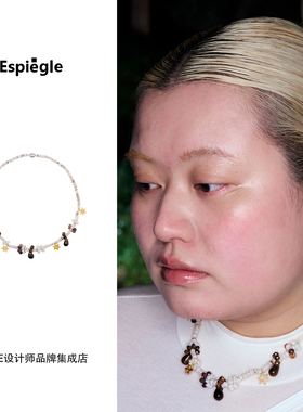 Dare买手店 espiegle 满天星编珠项链天然石串珠度假复古饰品首饰