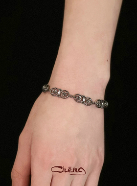 晿cheng露水藤蔓手链纯银手工