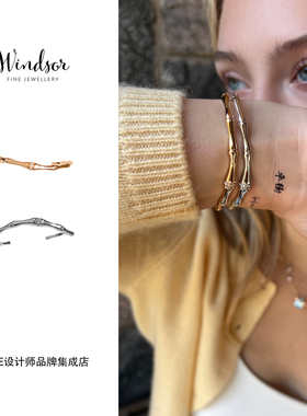 Dare买手店 LHwindsor温莎珠宝竹影手镯竹节复古原创设计小众首饰