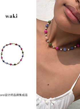 waki果冻海项链原创小众手工
