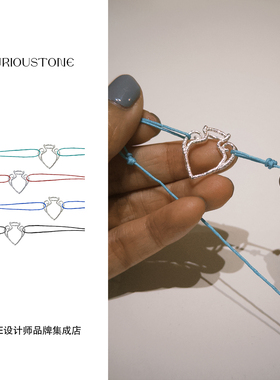 Dare买手店 qurioustone 宝瓶手链925银原创设计高级首饰百搭气质