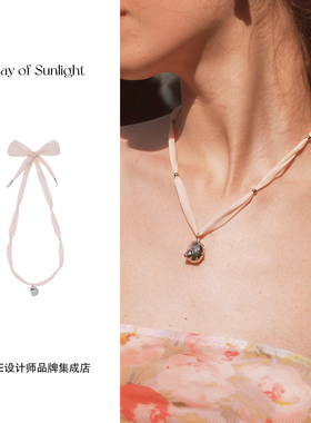 Dare买手店 A ray of sunlight欧根纱月光螺项链高级感甜美气质