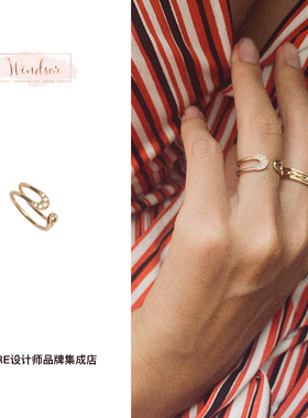 买手店lhwindsor珠宝回形针戒指