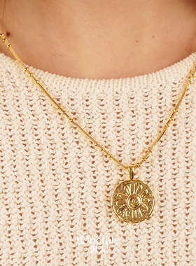 Dare买手店 TONE&TALE洞天小马桑尼金币项链复古欧美原创设计首饰