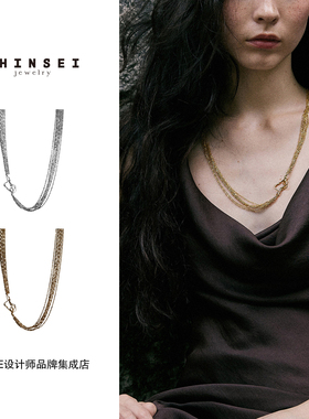 Dare买手店 森制SHINSEI正品水波流苏长款毛衣链首饰925银精致
