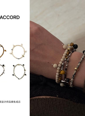 Dare买手店 DACCORD 串珠手链首饰度假原创小众百搭天然石手串