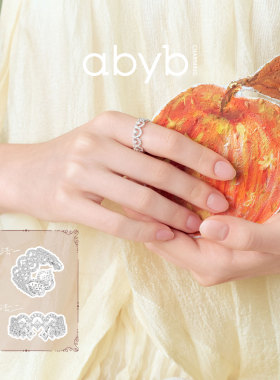 赵露思同款abyb charming 蕾丝梦境戒指bling闪亮高级小众首饰女