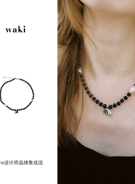waki黑沙滩之歌项链串珠首饰