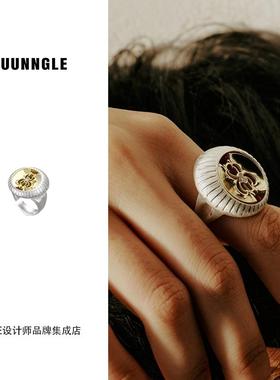 juunnglelab六瓣花开口戒指