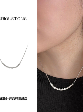 qurioustone蛇骨微笑链锁骨链