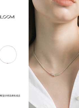 LOOM方圆扣流动蛇骨链项链