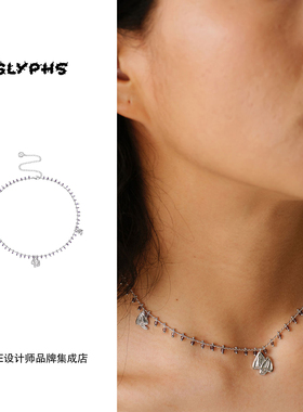 Dare买手店 GLYPHS符界 呼呼菌蘑菇锁骨链民族复古中式项链原创女
