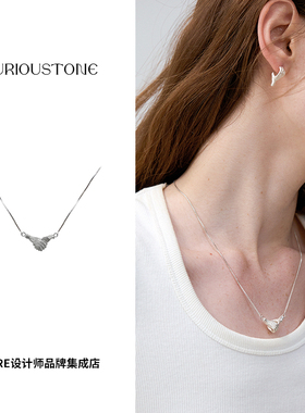 qurioustone爪爪银项链纯银首饰