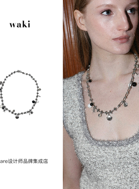 waki海洋探险家小众银色吊坠项链