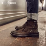 Martens, высокие сапоги для отдыха, туфли в английском стиле, из натуральной кожи, в британском стиле