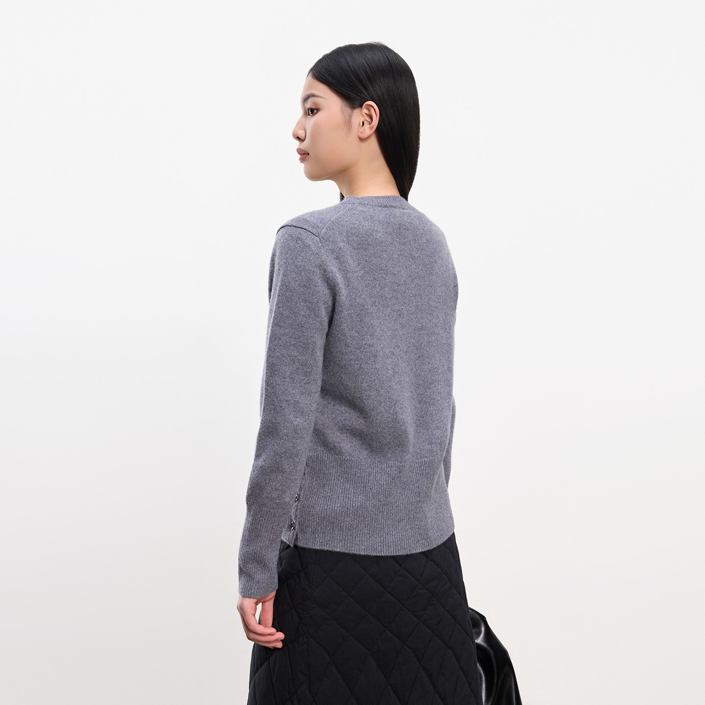 皮皮狗25秋冬新品半高领加厚款羊绒衫卡通提花加宽下摆时尚套衫女,淘宝优惠券,粉丝福利购,淘宝优惠卷