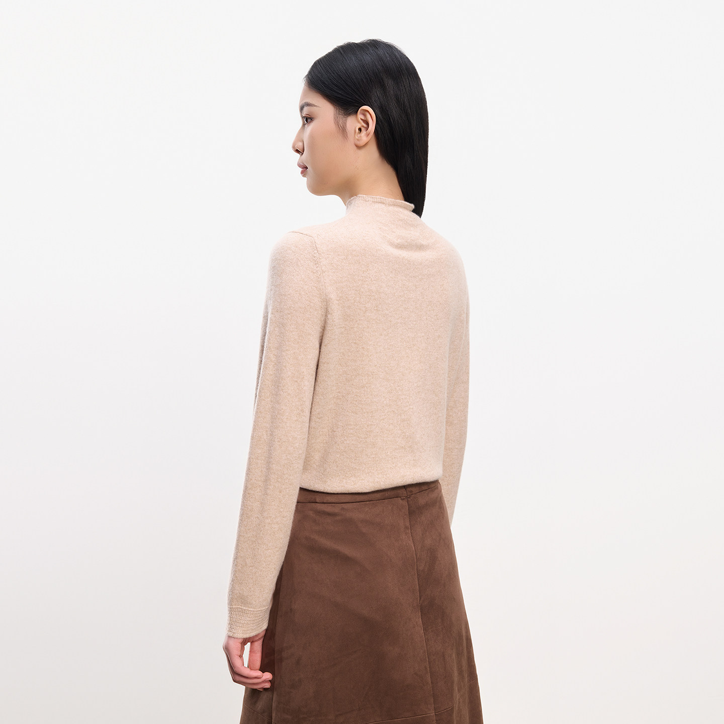 【商场同款】皮皮狗半高领羊绒衫冬通勤简约百搭针织毛衣,淘宝优惠券,粉丝福利购,淘宝优惠卷