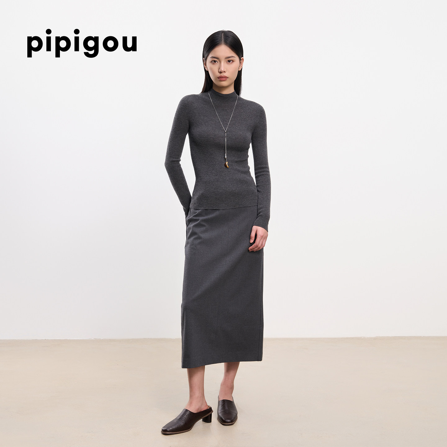 【精纺羊绒 无缝工艺】皮皮狗25秋冬新款女士半高领打底羊绒衫,淘宝优惠券,粉丝福利购,淘宝优惠卷