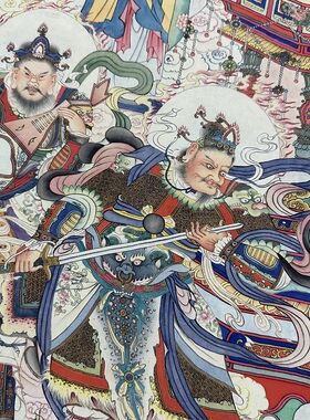高清艺术喷绘画芯临摹学习卷轴画