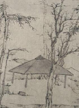 高清艺术喷绘画芯宣纸绢布卷轴画