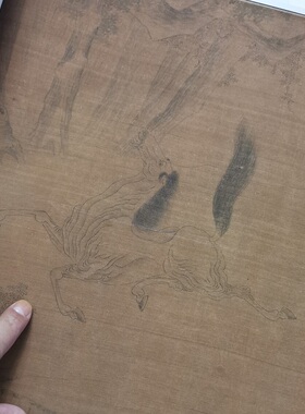 高清艺术喷绘画芯绢布宣纸卷轴画