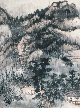 高清艺术喷绘画芯宣纸绢布卷轴画